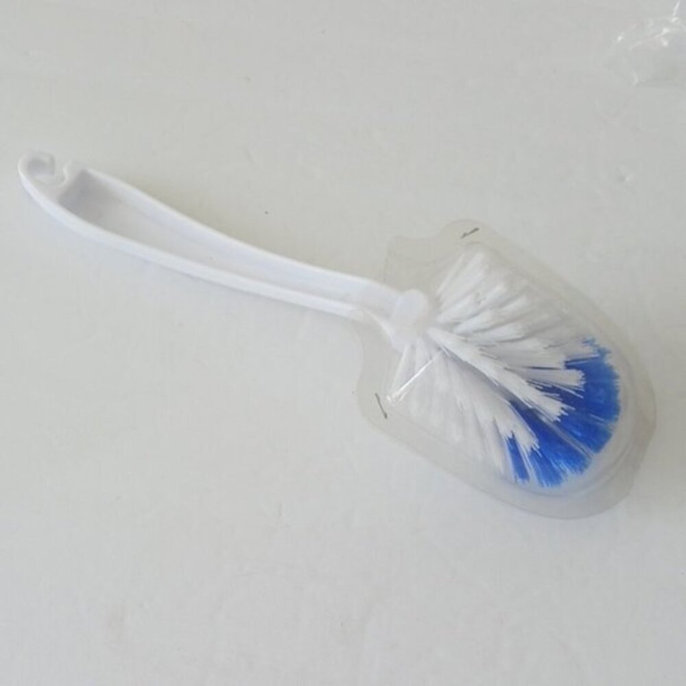Scrubber kitchen brush sink white & blue